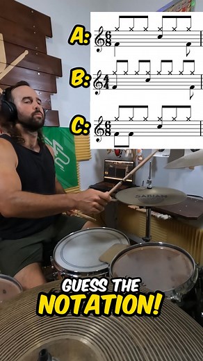 40K views · 360 reactions | 論 Guess the drumming NOTATION! Beginner...