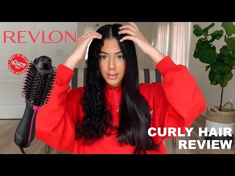 TESTING THE REVLON ONE STEP HAIR DRYER ON CURLY HAIR | REVIEW!
