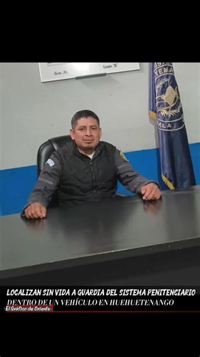 LOCALIZAN SIN VIDA A GUARDIA DEL SISTEMA PENITENCIARIO DENTRO DE UN VEHÍCULO EN HUEHUETENANGO La tarde del lunes 16 de febrero fue localizado un hombre fallecido dentro de un vehículo, en la zona 10 de la cabecera departamental de Huehuetenango. La víctima fue identificada como Otto Erick Ixtecoc Colocho, de 36 años de edad; conocido por sus amistades como