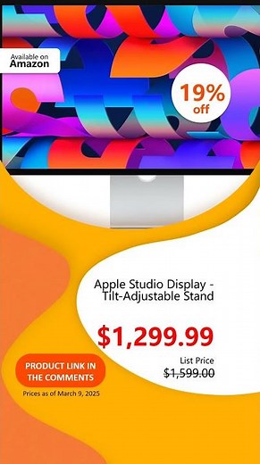 Apple Studio Display - Tilt-Adjustable Stand