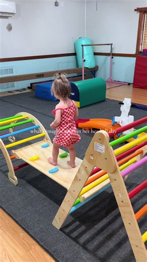 No thoughts just fun at impact open gym! #toddlersoftiktok #toddlerdance #toddlerplay #dancestudio #dancetok