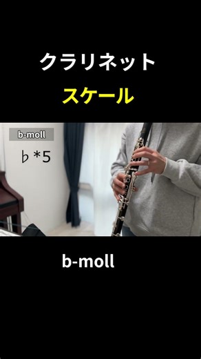 【b-moll(記譜音)】Scales for Clarinet | アイヒラー音階練習 #クラリネット #clarinet