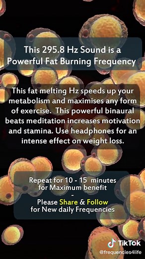 295.8 Hz Fat Burning Frequency for Effective Weight Loss