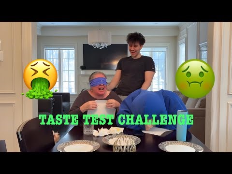 BLINDFOLDED TASTE TEST CHALLENGE (GRANDMA VS BROTHER)