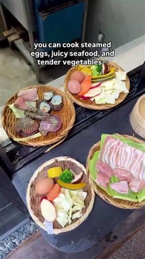 Forget stoves—here in Beppu, food is cooked using 100°C natural onsen steam! ♨️