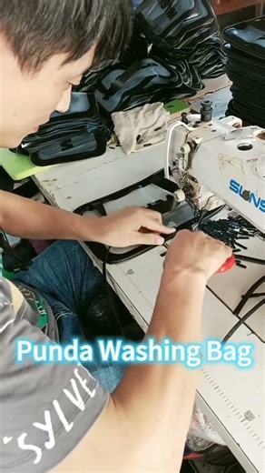 Sewing the washing bag