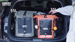 OSAH DRYPAK Waterproof Backpack Dry Bag 25L/35L/55L/85L – Heavy Duty Roll-Top Hiking Backpack Sack Keeps Gear Dry for Travel, Kayaking, Boating, Camping, Rafting and Fishing