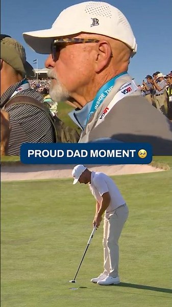 Wyndham Clark's dad surprised him at the U.S. Open ❤️🏆