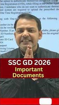 🔥SSC GD Apply Ke Liye Document 2026 | SSC GD Form Document 2026 | SSC GD fill UP Document 2026