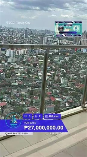 FOR SALE: 3BR Unit at Madison Park West, BGC - ₱27M