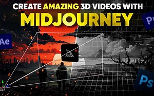 MJ中文教程《MJ+PS+AE创建令人惊叹的3D视频 完整课程》