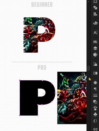 Illustrator Tips 2026 - Embedding text into a letter like a PRO #illustratortutorial