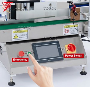 [Hot Item] Tabletop Round Water Drinks Plastic Glass Bottle Automatic Adhesive Paper Sticker Labeling Machine