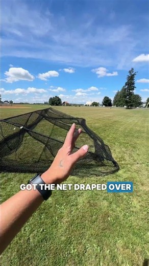 Building the BCI Trapazoid backyard batting cage EASY