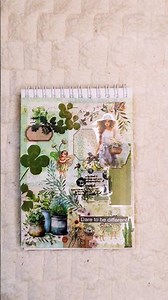 ASMR Journaling|Green garden 💚💚💚|#art #artjournal #mindfuljournaling