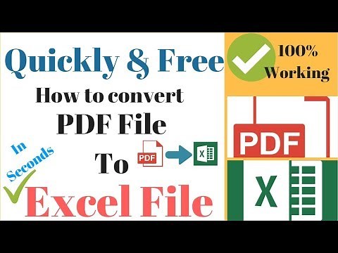 How to convert pdf to excel for free - Easily convert pdf to excel
