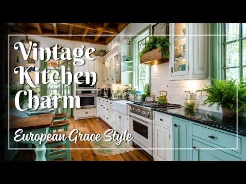 Vintage Kitchen Decor with European Grace 🍽️ How Timeworn Charm Feels So Upscale