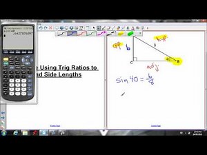 7.3 and 7.4 using trig to find side lengths (part 1)