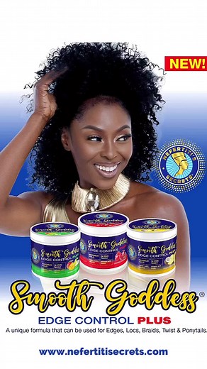 Yes! 🙌🏾New Product Alert!!!🎉LINK IN BIO! 🔥Our New Smooth Goddess Edge Control Plus is Flake Free and White Residue Free! Infused with Biotin to Thicken thinning edges. Available in Pina Colada 🍍🥥, Pomogranate and Mango Pear 🥭🍐#edgestutorial #edges #edgecontrol #braids #protectivestyles #naturalhair #naturalhairstyles #gel #edgegel #twists #nefertitisecrets #fyp #elegantbeautysupplies #beautysupply #naturalhaircare #naturalhaircare