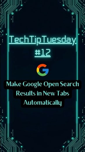 Make Google Search Results In New Tabs Automatically #techdarts #techtiptuesday #google
