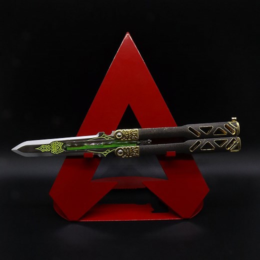 Octane Heirloom Real Liquid Tube Craft Balisong Metal Replica V3