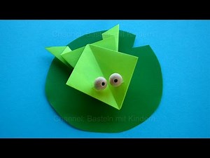 Origami frog: How to make a paper frog - Easy tutorial