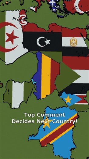 Medium Scale Chad #chad #africa #maps #flags #minecraft