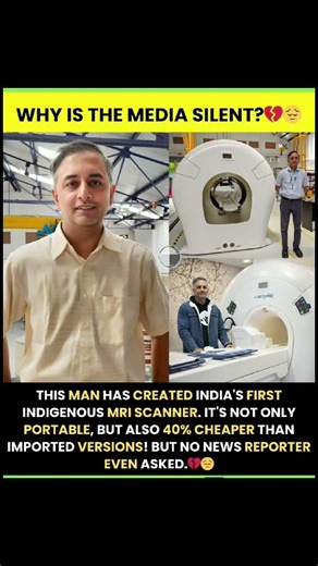 India’s First Indigenous MRI Scanner 🇮🇳 | 40%Cheaper & Portable Innovation! #shorts #viral #trending