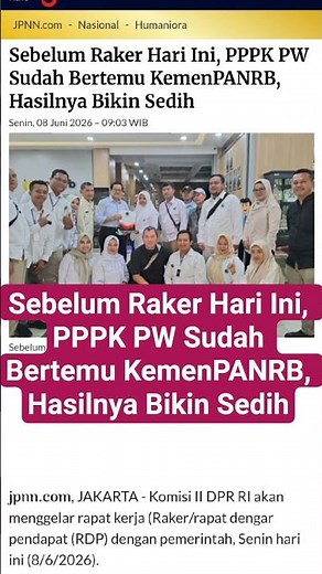 Sebelum Raker Hari Ini, PPPK PW Sudah Bertemu KemenPANRB, Hasilnya Bikin Sedih