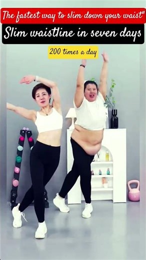 The fastest waist-slimming exercise, 200 times a day, persist for seven days to achieve the effect