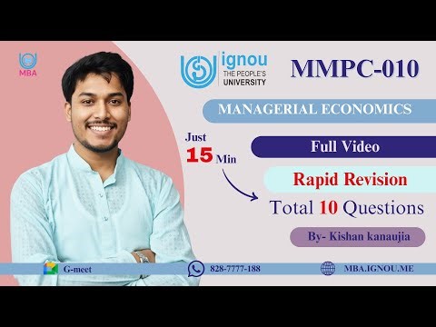 MMPC 010 | Rapid Revision | Shorts | IGNOU MBA | Last Five Year Solution | FULL VIDEO