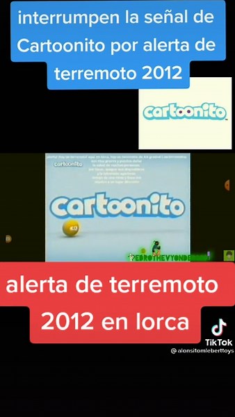 alerta de terremoto de cartoonito España en lorca año 2012 link en la descripción