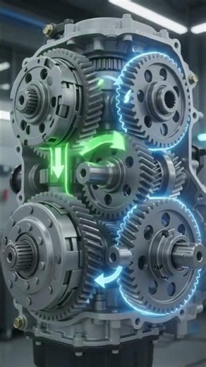 DCT Gearbox Explained | How Dual Clutch Transmission Works? 🚗⚙️ #DCT #DualClutchTransmission #gear5