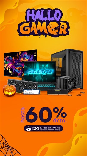  Aprovecha los descuentos HalloGamer en SP Digital con hasta 60% dcto y renueva tu equipo. Tarjetas de video, monitores gamer y periféricos con precios irrepetibles. ¡El rendimiento que buscas lo tenemos!  | SP Digital | Facebook