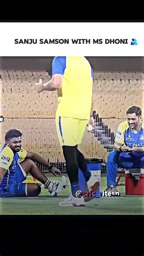 Sanju samson and ms 🫂 #sanjusamson #msdhoni #csk #ipl