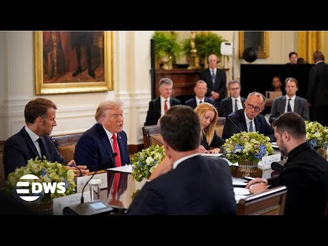 Full Meeting: President Trump Hosts EU Leaders at White House | Ukraine & Peace Talks | AC1E