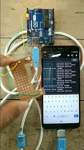 Vibration Sensor Arduino uno & NE555 ic #diy #electronic #arduino #circuit #engineering #led