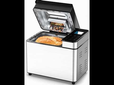 25-IN-1 Bread Maker with Visible Lid | 2lb Automatic Machine, Auto Nut Dispenser, 13-Hour
