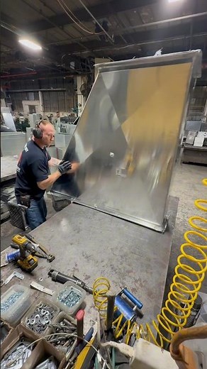 Aluminum transitional offset fabrication #sheetmetal #ductwork #union #aluminum inum