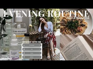 *aesthetic* NIGHT ROUTINE: living alone, productive & cozy, self care, unwind with me | 2024