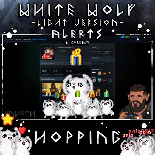 Animated White Wolf Light Stream Alert Pack – 10 Alerts for Twitch, Kick & Youtube - Etsy