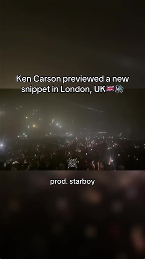 Ken Carson previewed a new snippet in London, UK🇬🇧🔊 [prod. starboy] #kencarson #viral #kencarsonsnippet #fyp #fakeeverything