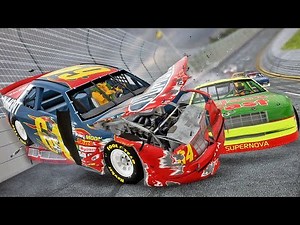 INTENSE Racing & Crashing At Talladega! Extreme Crashes! - Wreckfest Talladega UPDATE