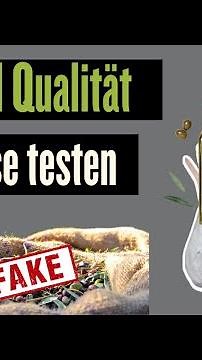Olivenöl zu Hause testen | Woran erkenne ich ein gutes Olivenöl?