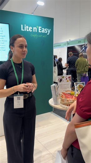 Great food and great conversations! We loved showcasing Lite n’ Easy at the Melbourne GPCE, helping health care professionals discover healthy, convenient meal options for themselves and their patients. 🥗 ⚕️💚 🤍 | Lite n' Easy