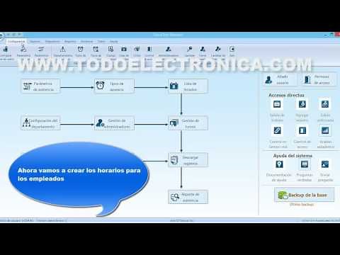 Configuración horarios software CrossChex control de acceso ANVIZ