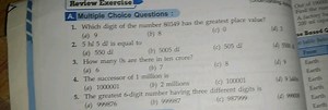 (a) 1000001Review ExerciseA. Multiple Choice Questions:1. Wh... | Filo