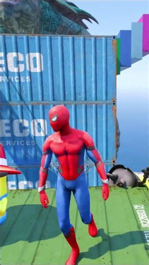 GTA 5 Epic Water Ragdolls Spiderman Jump/Fails Ep 36 #shorts