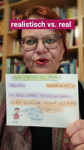 realistisch vs. real #learn #deutsch #learning #vocabulary #german