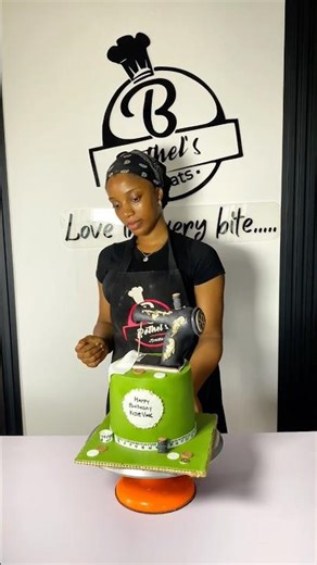 Fondant sewing machine cake #transition #fondant cake #nigerianbaker